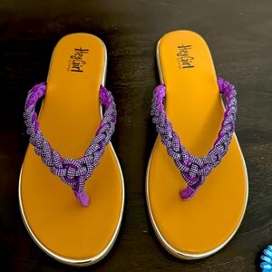 Corkys Purple Flip Flop New with tags and box